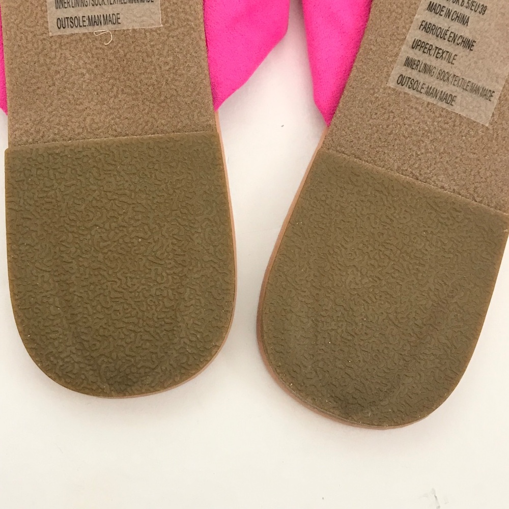 JUSTFAB Pink Sandals Slip On Slide Sandals Women’s Size 8.5 - Picture 13 of 16